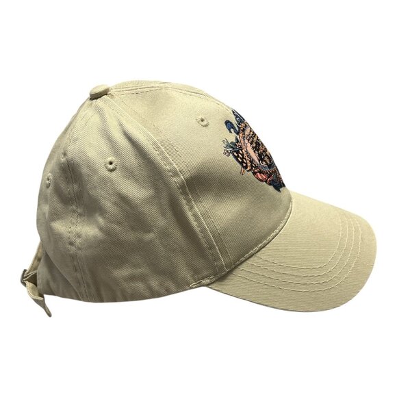 Vintage Y2K West Marine Nautical Crest Hat – Beige Cotton Adjustable Cap – Ship - Picture 2 of 6